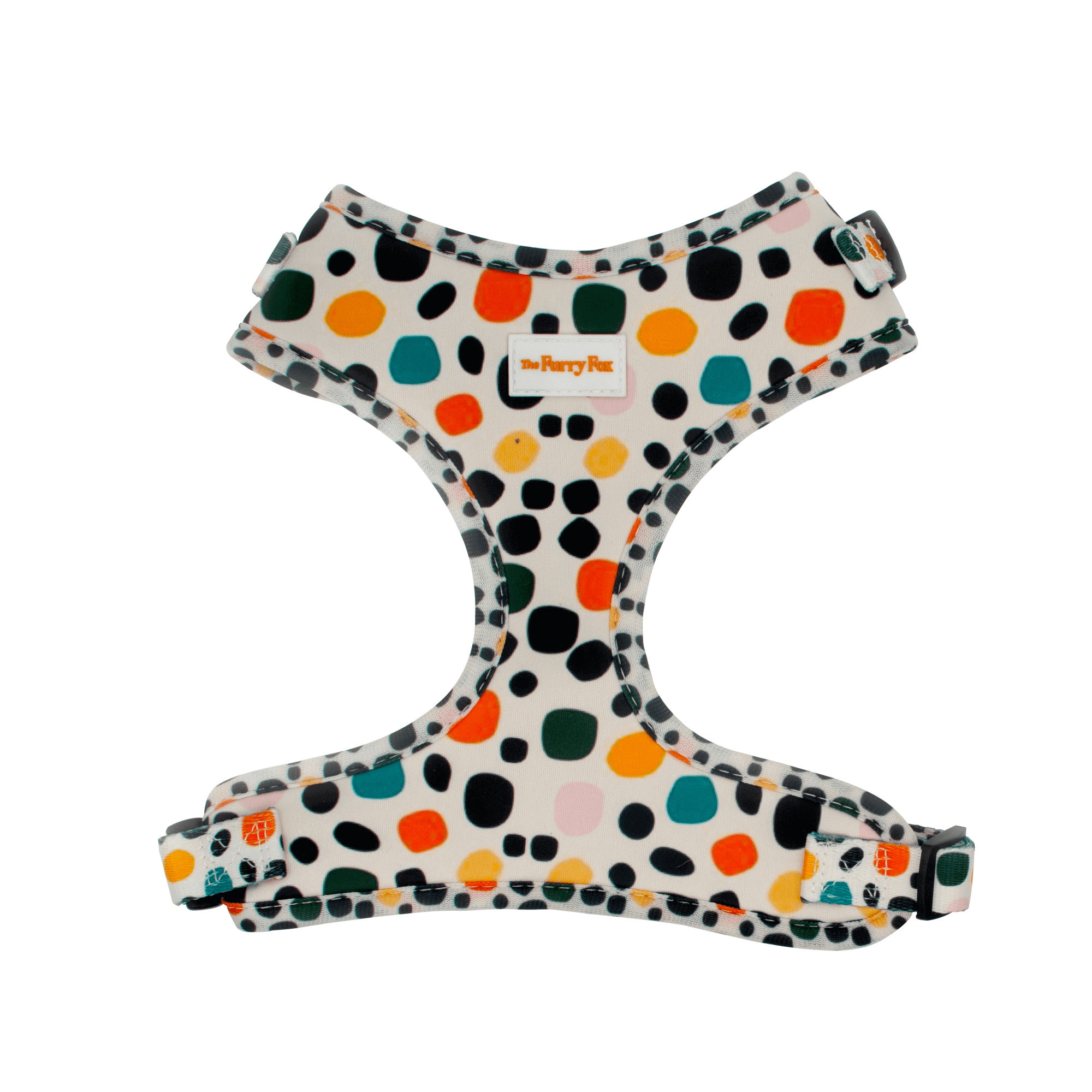 PolkaDogs: Colorful Dotted Harness for Pups