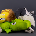 Load image into Gallery viewer, Chomp Champ: Crocodile Rope Plush Toy with Squeaker
