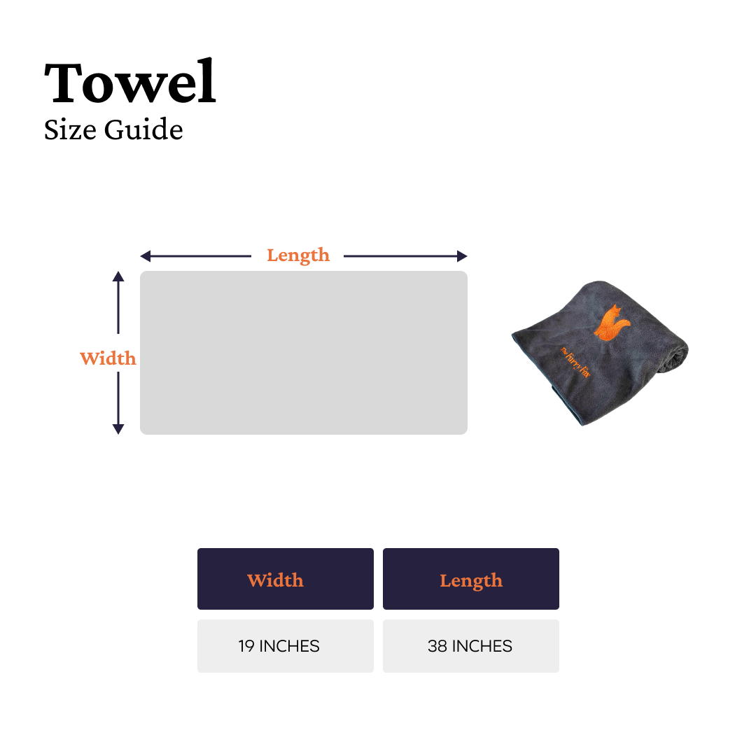 Towel size guide