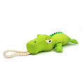 Load image into Gallery viewer, Crocodile Rope Plush Toy with Squeaker
