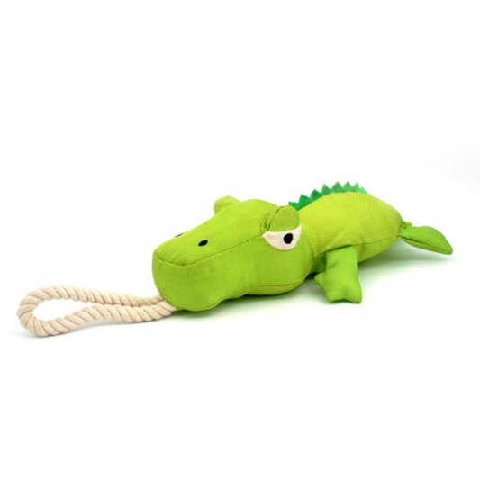 Crocodile Rope Plush Toy with Squeaker